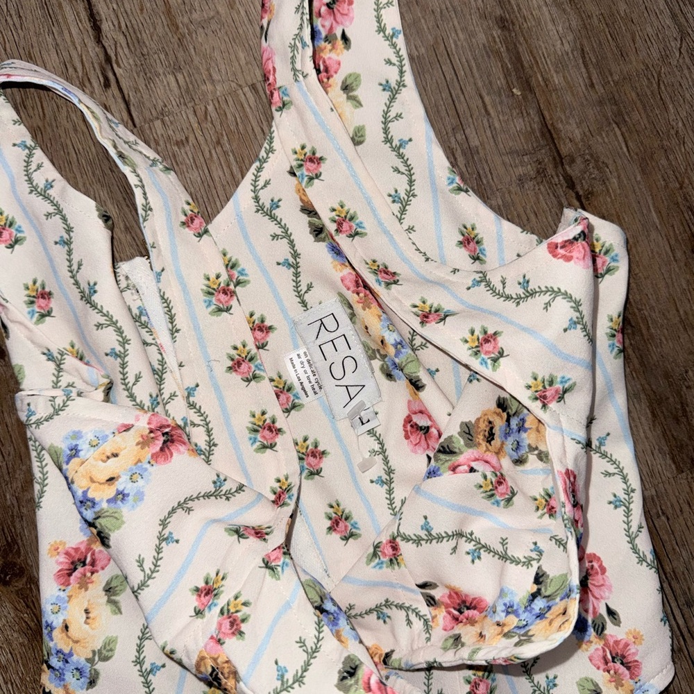 RESA • Floral Bustier Corset Top - Picture 8 of 13